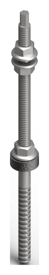 Hanger Bolt (tornillo de suspensión), render 3D.