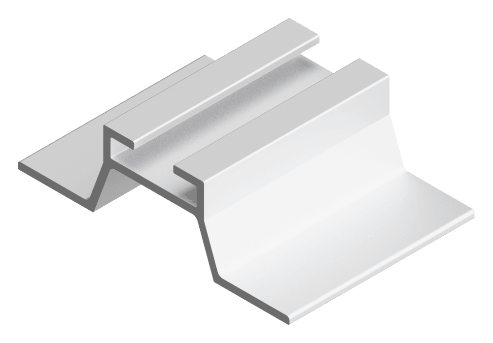 Roof Clamp (anclaje de techo), render 3D.