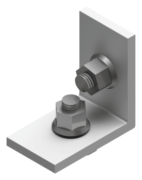 Union Angle (platina en ángulo), render 3D.