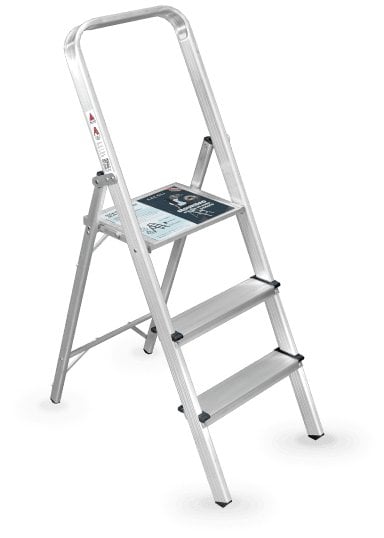 Escalera de aluminio Arcoli de 2 peldaños.